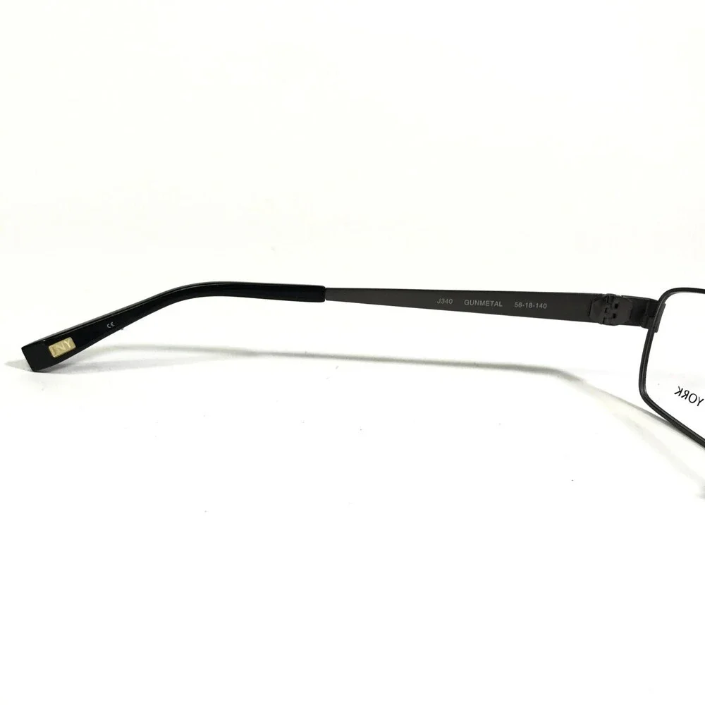 Jones New York Eyeglasses Frames J340 GUNMETAL Grey Rectangle Full Rim 56-18-140